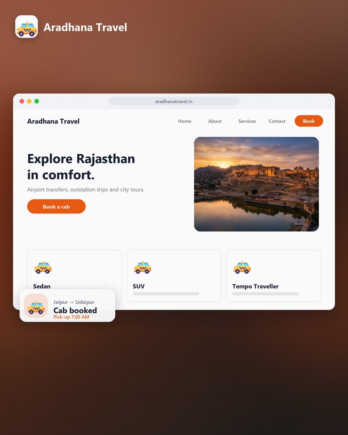 Aradhana Travel Service: Cab Booking